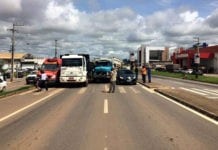 BR-364: Três veículos se envolvem em acidente