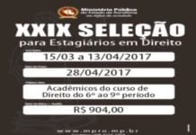 Ministério Público de Rondônia abre inscrições para seleção de estagiários de Direito