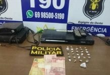Acusado de tráfico é preso pela Polícia Militar em Espigão do Oeste