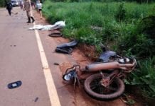 Jovem de 21 anos morre em grave acidente de trânsito na RO-383, saída para Santa Luzia