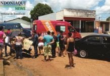 Acidente envolvendo moto e carro deixa uma pessoa gravemente ferida