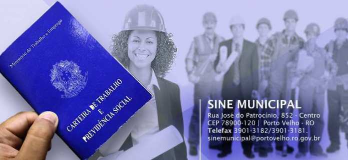 Sine De Porto Velho Oferece 18 Oportunidades De Emprego Jornal Eletrônico Rondoniaqui News 6639