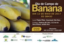 Dia de campo sobre banana acontece no dia 12 de maio em Porto Velho