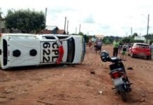 Rolim – Viatura policial capota durante acompanhamento