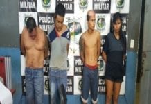 TRÁFICO – Quarteto é preso com mais de cinco KG de maconha