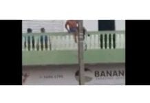 IMAGENS FORTES – Alcoolizado, homem pula de sacada de hotel e sofre traumatismo craniano; veja vídeo