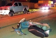 Mulher fratura bacia após ser atingida por motorista embriagado em Vilhena