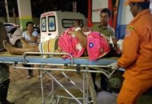 JACUTINGA – Carro com seis ocupantes capota em ponte na BR-364