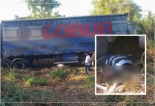ATUALIZADA – Acidente trágico envolvendo 3 caminhões, lança filho de 14 anos nas rodas da carreta do pai