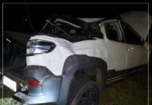 Marido morre e esposa fica ferida após capotar carro na RO-383