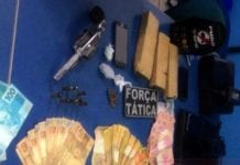 Força Tática prende casal com droga e arma em Vilhena
