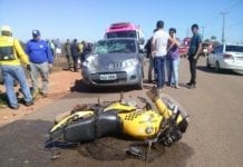 Acidente – Idoso passa mal e deixa mototaxista e passageira em estado grave