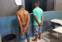 Foragidos são presos por tentativa de furto em residência