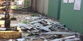 Mais um temporal atinge Porto Velho e destrói telhado de escola