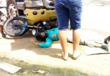 GRAVE – Carreta arrasta motociclista em acidente atrás da rodoviária