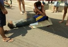 URGENTE: Ciclista sangra pelo ouvido e boca em grave atropelamento