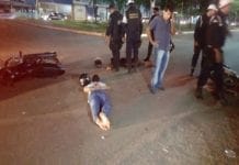 Dupla armada é presa após acidente em Porto Velho