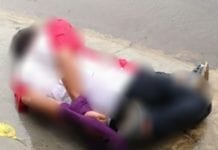 Assaltante é amarrado e espancado por populares após roubar garçonete