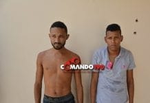 Em Ji-Paraná, PM e PC prende dois fugitivos de Porto Velho com quatro armas de fogo e vários produtos roubados