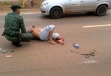 Ciclista é atropelado por motocicleta BMW na BR-364