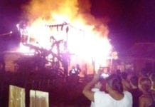 Incêndio consome residência na zona Leste