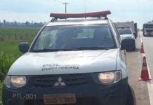 FATAL: Idoso morre atropelado por caminhão na BR-364