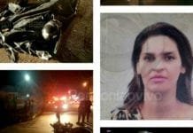 Motociclista morre esmagada por caçamba em trágico acidente