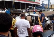 Sete pessoas ficam feridas em grave acidente em Porto Velho