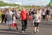 Caminhada do Judiciário mobilizou servidores, magistrados e a comunidade pela saúde