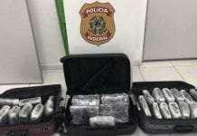 Polícia Federal prende mulheres transportando 30 quilos de drogas em malas