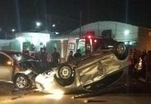Acidente com capotamento é registrado em Porto Velho