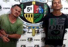 PM prende dupla que deixou morador algemado durante roubo a residência