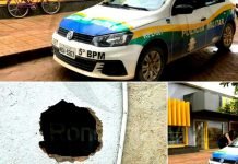 CAPITAL: Bandidos fazem buraco em parede e invadem agência do Banco do Brasil