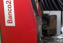 Quadrilha arromba caixa eletrônico em mercado e foge sem levar dinheiro