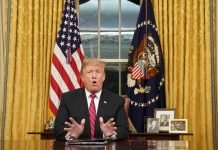 Trump reitera que manterá governo fechado até muro ser aprovado