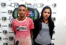 Casal suspeito de assaltos é interceptado pela polícia na zona Leste
