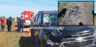 Jovem morre atropelado na BR-319 após perder o freio da bicicleta