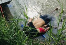 Foto chocante mostra pai e filha que morreram abraçados ao tentar atravessar fronteira dos EUA