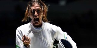 Esgrima: Nathalie Moellhausen conquista primeiro ouro para o Brasil