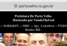 Sites da Prefeitura de Porto Velho são alvos de hacker e ficam fora do ar