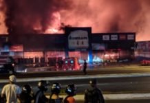 Vídeos – Incêndio destrói Distribuidora Dimam em Ji-Paraná
