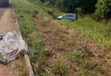 Andarilho morre atropelado na BR-364 e três pessoas ficam feridas