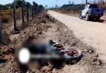 Irmãos perdem a vida após motocicleta bater em cerca de fazenda