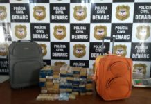 Denarc prende na rodoviária passageiro trazendo 40 kg de maconha do MS