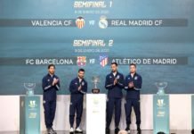 Sorteio define Valencia x Real Madrid e Barcelona x Atlético nas semifinais da Supercopa