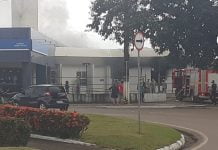 Atualizada – Agência do INSS pega fogo em Porto Velho