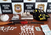 Denarc prende suspeitos com 3 KG de maconha e duas armas de fogo