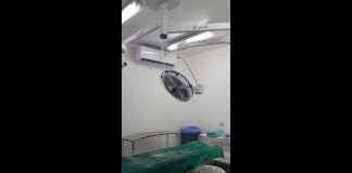 Vídeo mostra ‘chuva’ em cima de mesa cirúrgica no hospital João Paulo II em Porto Velho