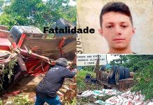 Caminhão capota na BR-364 e mata trabalhadores