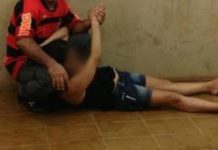 Mulher desmaia ao ser surrada por marido e tem nádegas queimadas